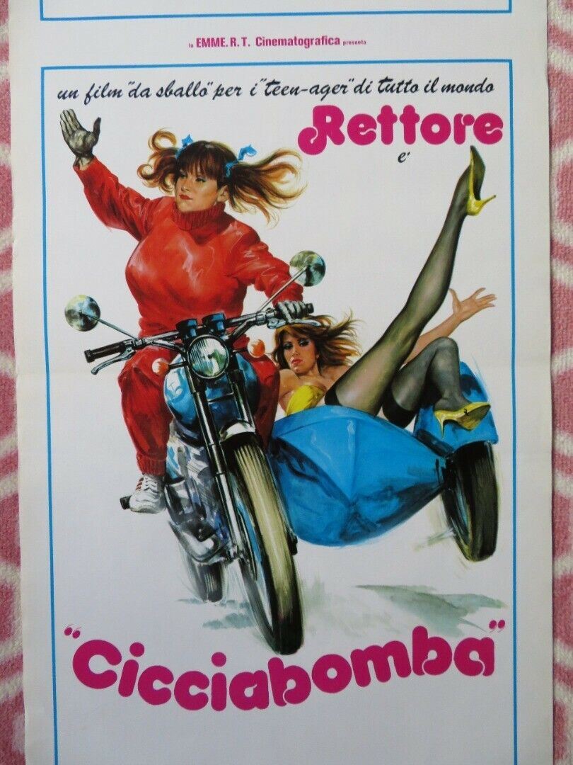 CICCIABOMBA ITALIAN LOCANDINA (27.5"x13") POSTER PAOLA BORBONI 1982 Movie posters