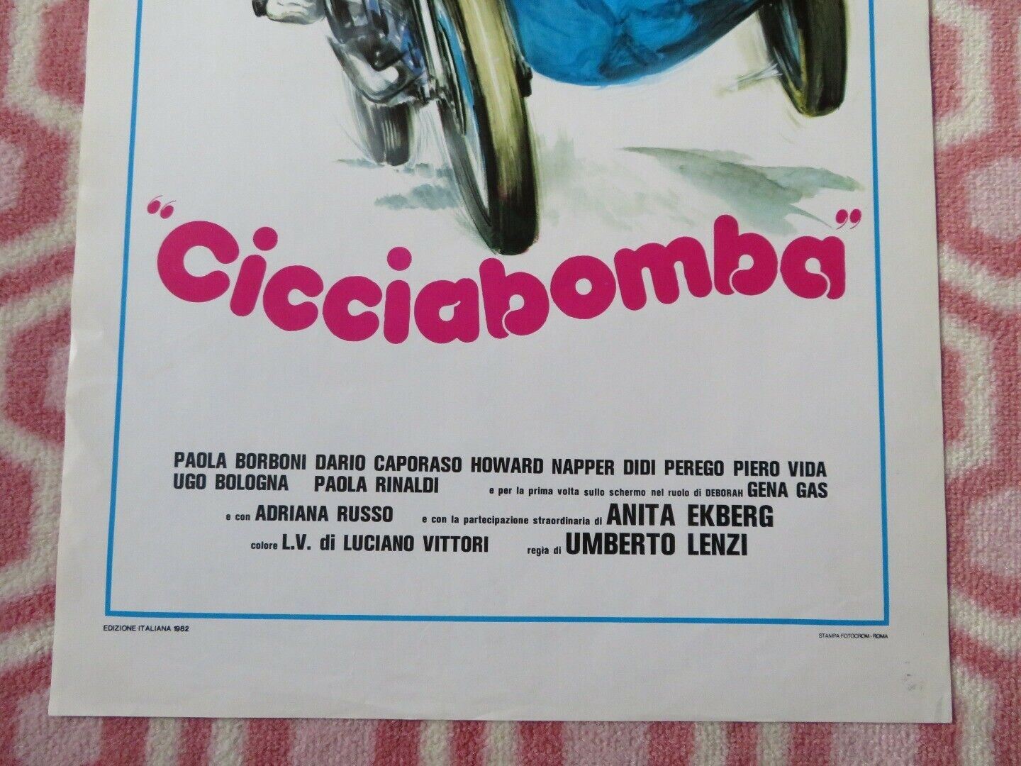 CICCIABOMBA ITALIAN LOCANDINA (27.5"x13") POSTER PAOLA BORBONI 1982 Movie posters
