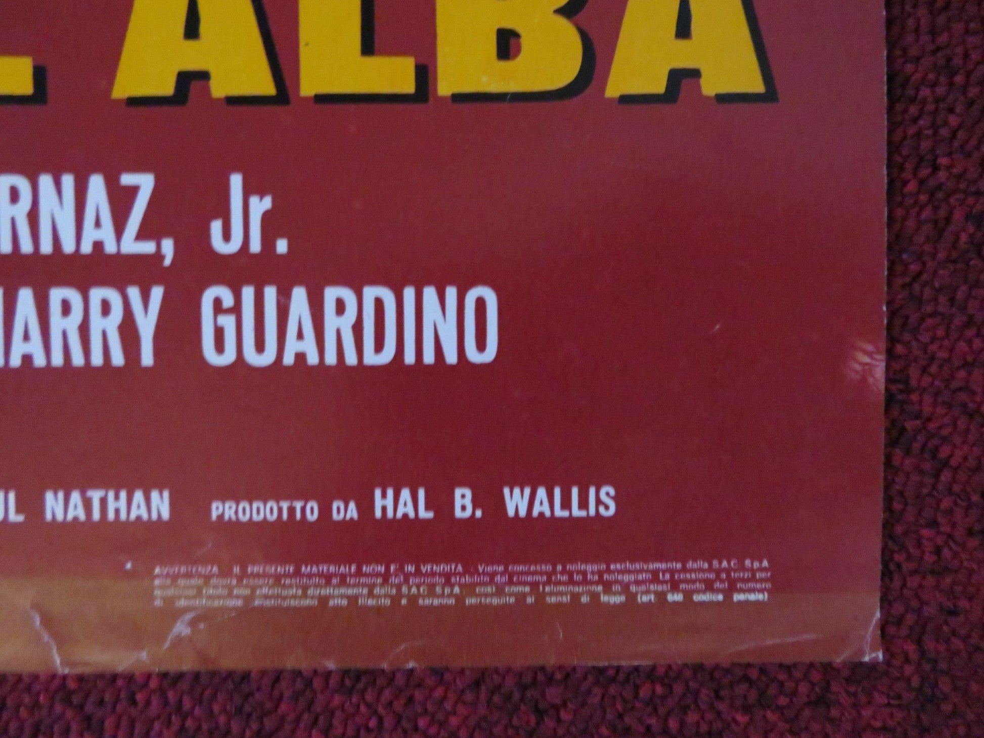 CIELO ROSSO ALL'ALBA ITALIAN FOTOBUSTA POSTER RICHARD THOMAS C. BURNS 1971 Rendezvous Cinema Movie posters