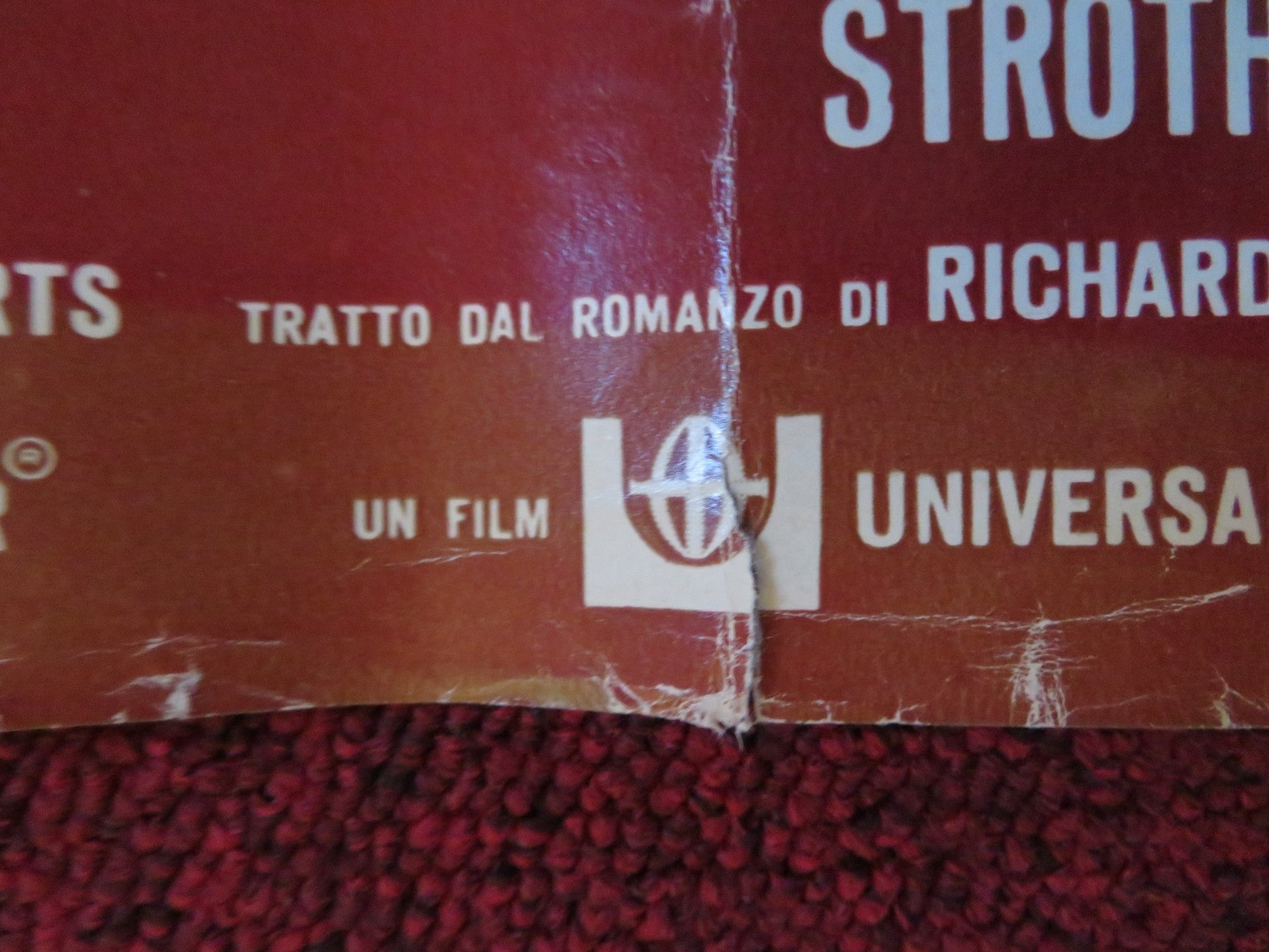 CIELO ROSSO ALL'ALBA ITALIAN FOTOBUSTA POSTER RICHARD THOMAS C. BURNS 1971 Rendezvous Cinema Movie posters