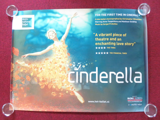 CINDERELLA: DUTCH NATIONAL BALLET UK QUAD (30"x 40") ROLLED POSTER 2013 Rendezvous Cinema Movie posters