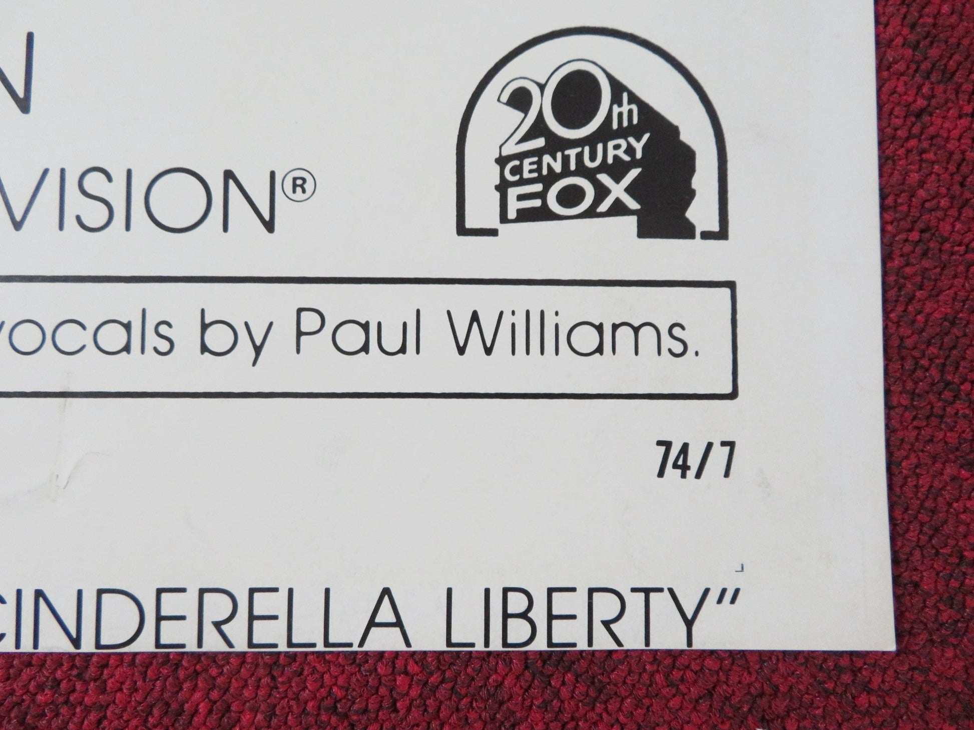 CINDERELLA LIBERTY - STYLE B FOLDED US ONE SHEET POSTER JAMES CAAN 1974 Rendezvous Cinema Movie posters