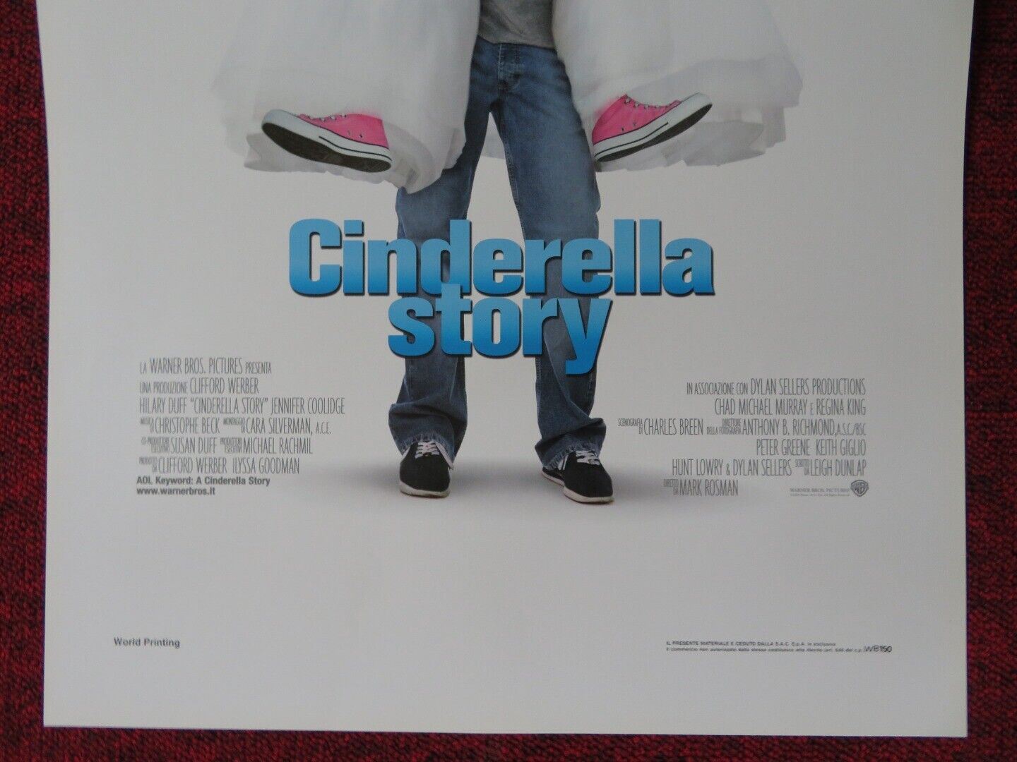 CINDERELLA STORY ITALIAN LOCANDINA (27.5"x13") POSTER HILARY DUFF 2004 - Rendezvous Cinema