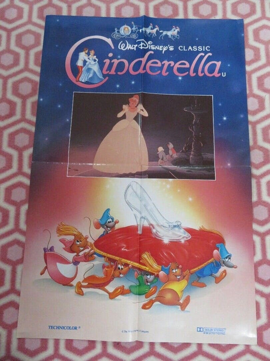CINDERELLA UK DOUBLE CROWN POSTER ILENE WOODS DISNEY 1987 Rendezvous Cinema Movie posters