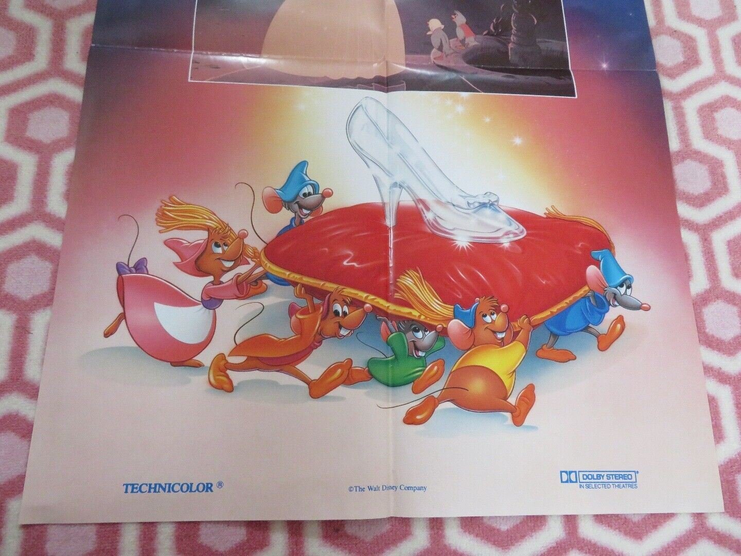 CINDERELLA UK DOUBLE CROWN POSTER ILENE WOODS DISNEY 1987 Rendezvous Cinema Movie posters