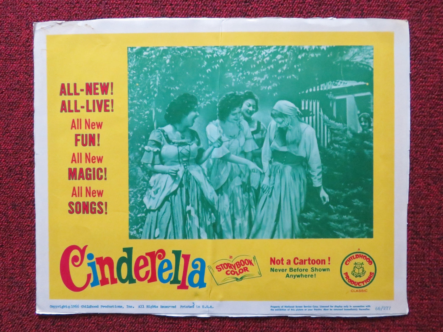 CINDERELLA US LOBBY CARD SET RITA - MARIE NOWOTNY 1966 Rendezvous Cinema Movie posters