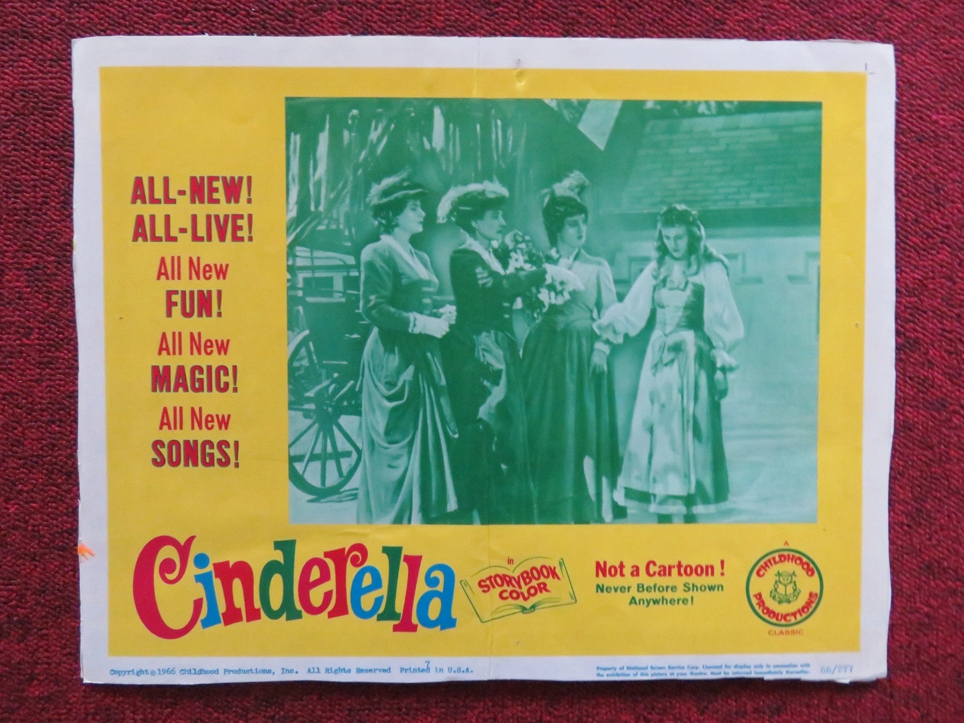 CINDERELLA US LOBBY CARD SET RITA - MARIE NOWOTNY 1966 Rendezvous Cinema Movie posters