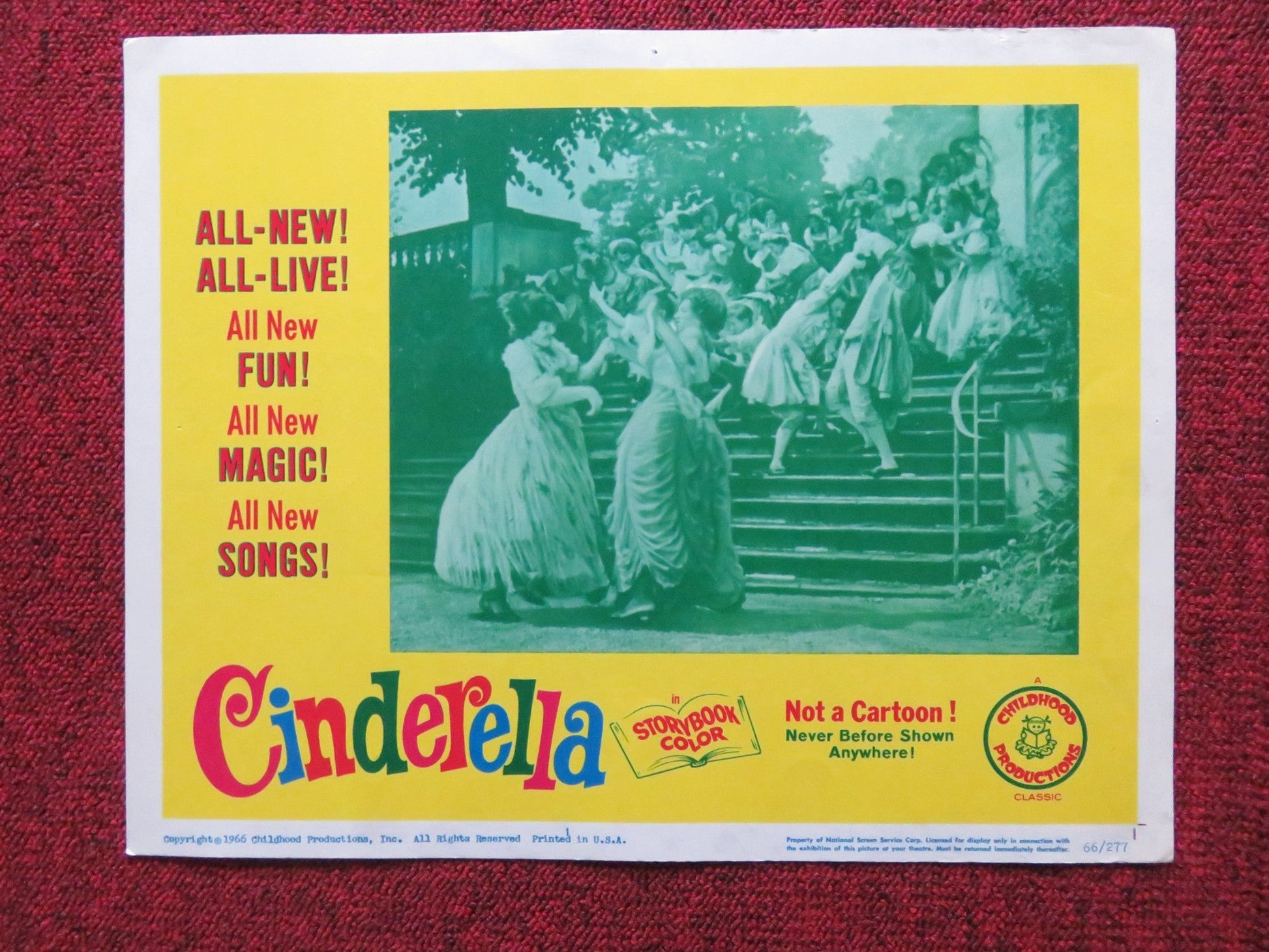 CINDERELLA US LOBBY CARD SET RITA - MARIE NOWOTNY 1966 Rendezvous Cinema Movie posters