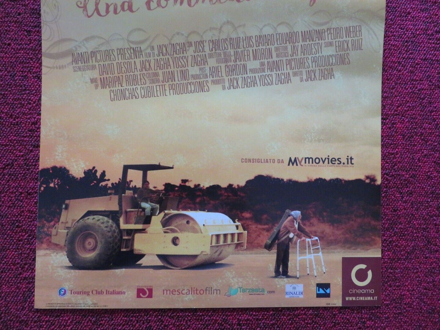 CINQUE TEQUILA / one for the road ITALIAN LOCANDINA (27"x12.5") POSTER 2014 - Rendezvous Cinema