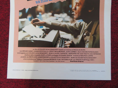 CIRCLE OF DECEIT ITALIAN LOCANDINA POSTER BRUNO GANZ HANNA SCHYGULLA 1981 Rendezvous Cinema Movie posters