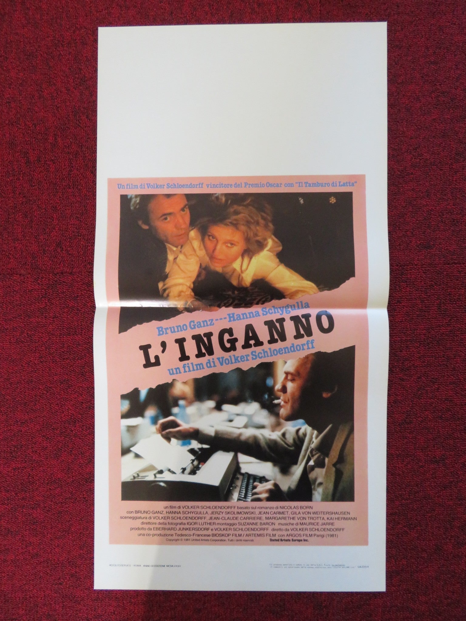 CIRCLE OF DECEIT ITALIAN LOCANDINA POSTER BRUNO GANZ HANNA SCHYGULLA 1981 Rendezvous Cinema Movie posters