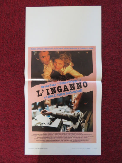 CIRCLE OF DECEIT ITALIAN LOCANDINA POSTER BRUNO GANZ HANNA SCHYGULLA 1981 Rendezvous Cinema Movie posters