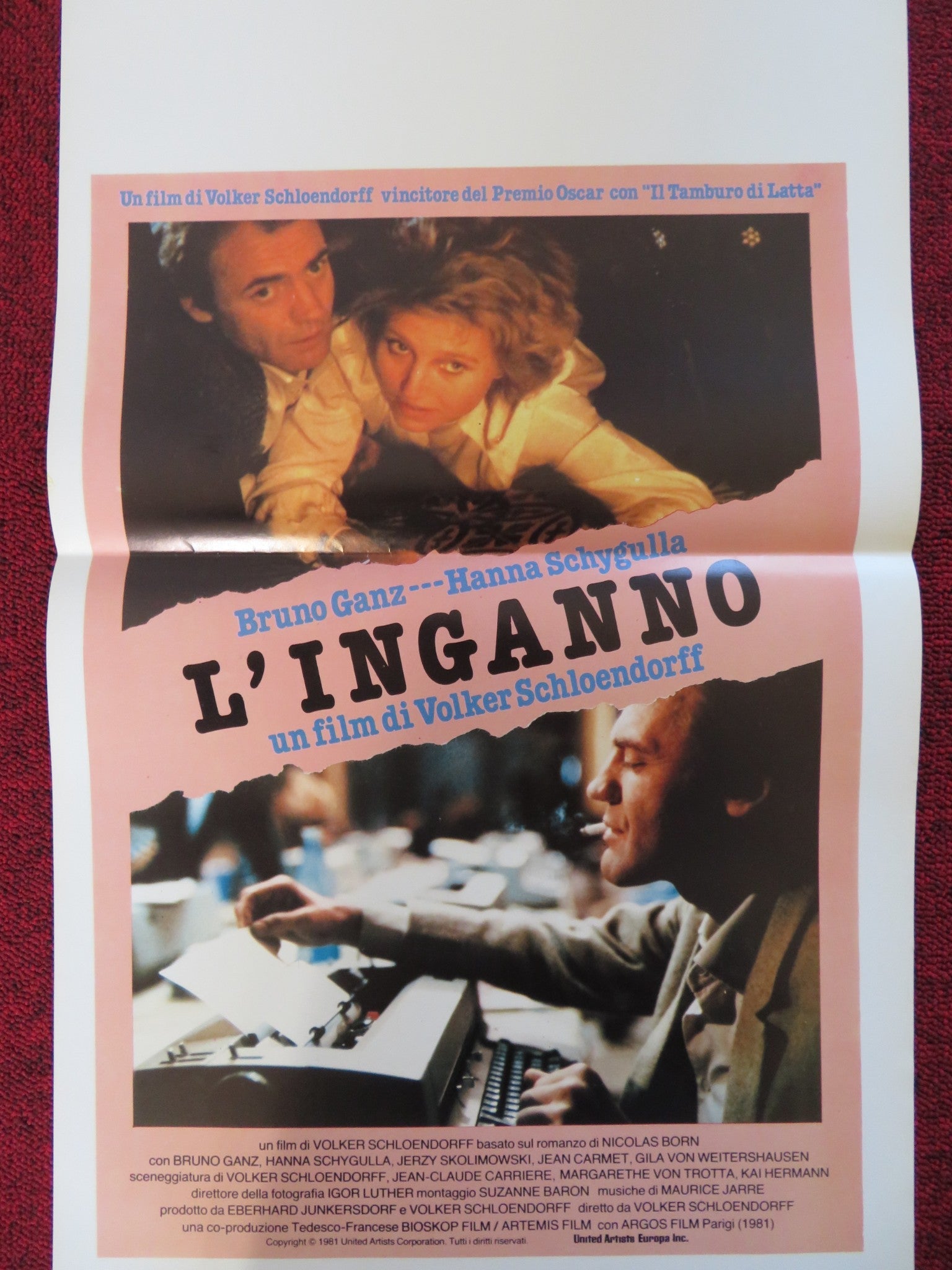 CIRCLE OF DECEIT ITALIAN LOCANDINA POSTER BRUNO GANZ HANNA SCHYGULLA 1981 Rendezvous Cinema Movie posters