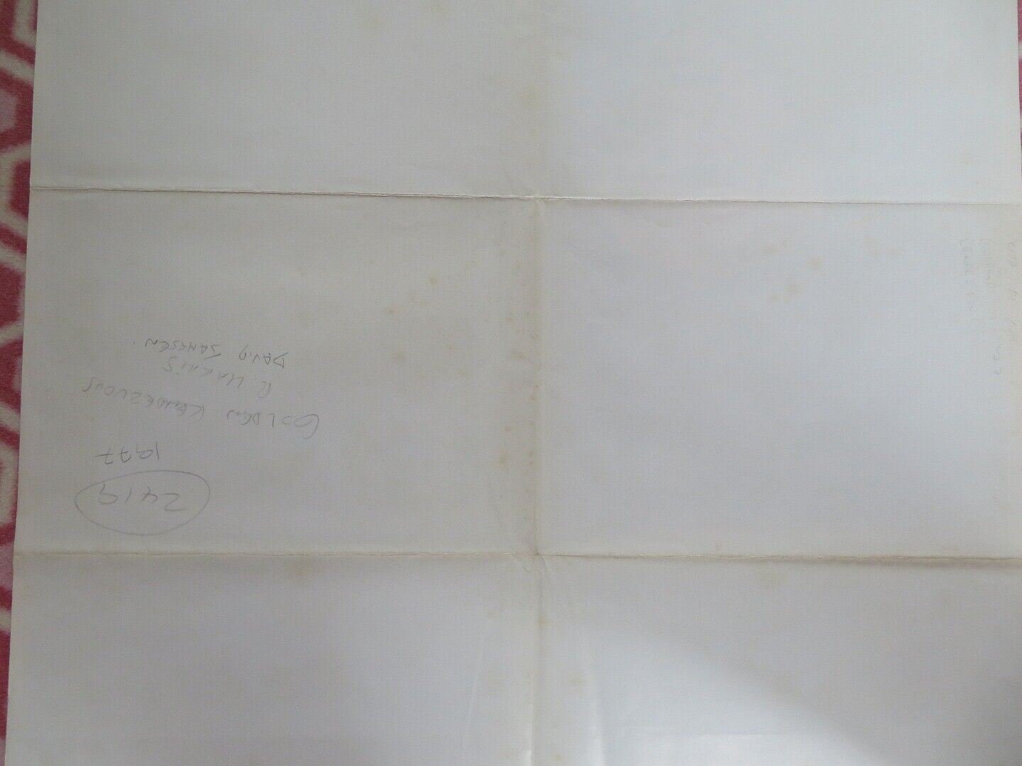 CITA DE ORO / Golden Rendezvous SPANISH (39.5"X 27.5") ROLLED POSTER 1977 Movie posters