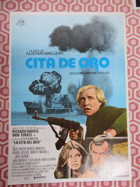 CITA DE ORO / Golden Rendezvous SPANISH (39.5"X 27.5") ROLLED POSTER 1977 Movie posters