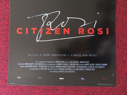 CITIZEN ROSI ITALIAN LOCANDINA (26.5"x12.5") POSTER FRANCESCO ROSI CAROLINA 2019 Movie posters