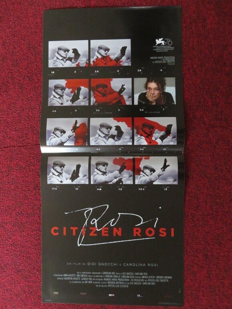 CITIZEN ROSI ITALIAN LOCANDINA (26.5"x12.5") POSTER FRANCESCO ROSI CAROLINA 2019 Movie posters