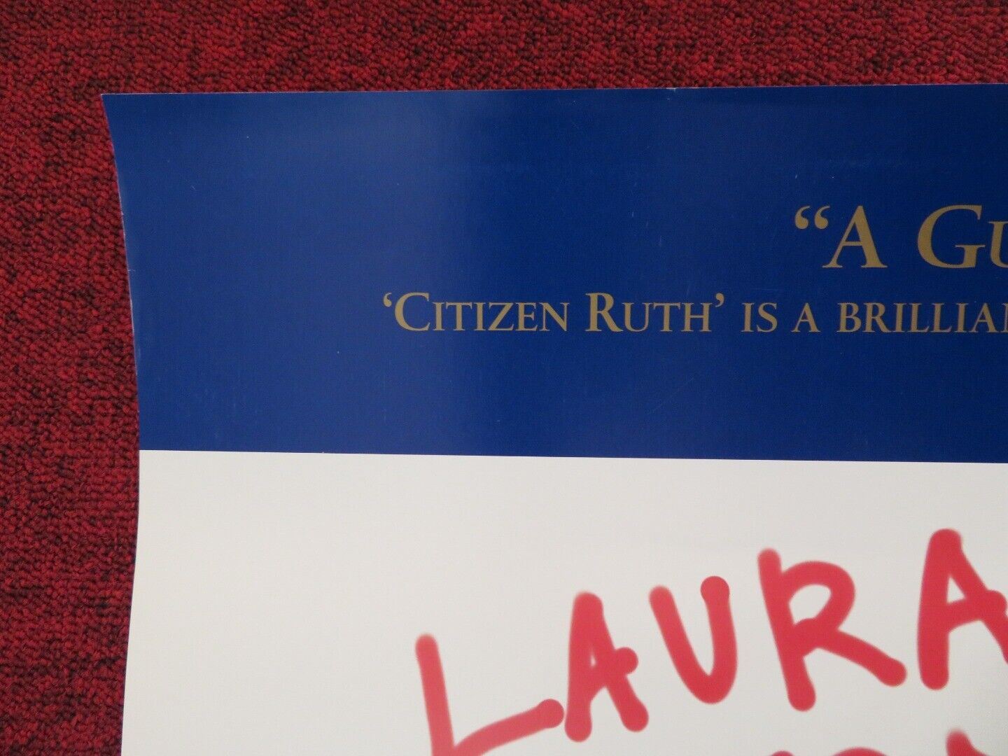 CITIZEN RUTH US ONE SHEET ROLLED POSTER LAURA DERN SWOOSIE KURTZ 1996 Movie posters