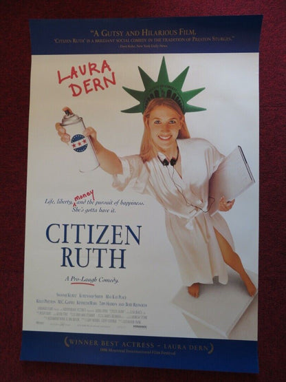 CITIZEN RUTH US ONE SHEET ROLLED POSTER LAURA DERN SWOOSIE KURTZ 1996 Movie posters