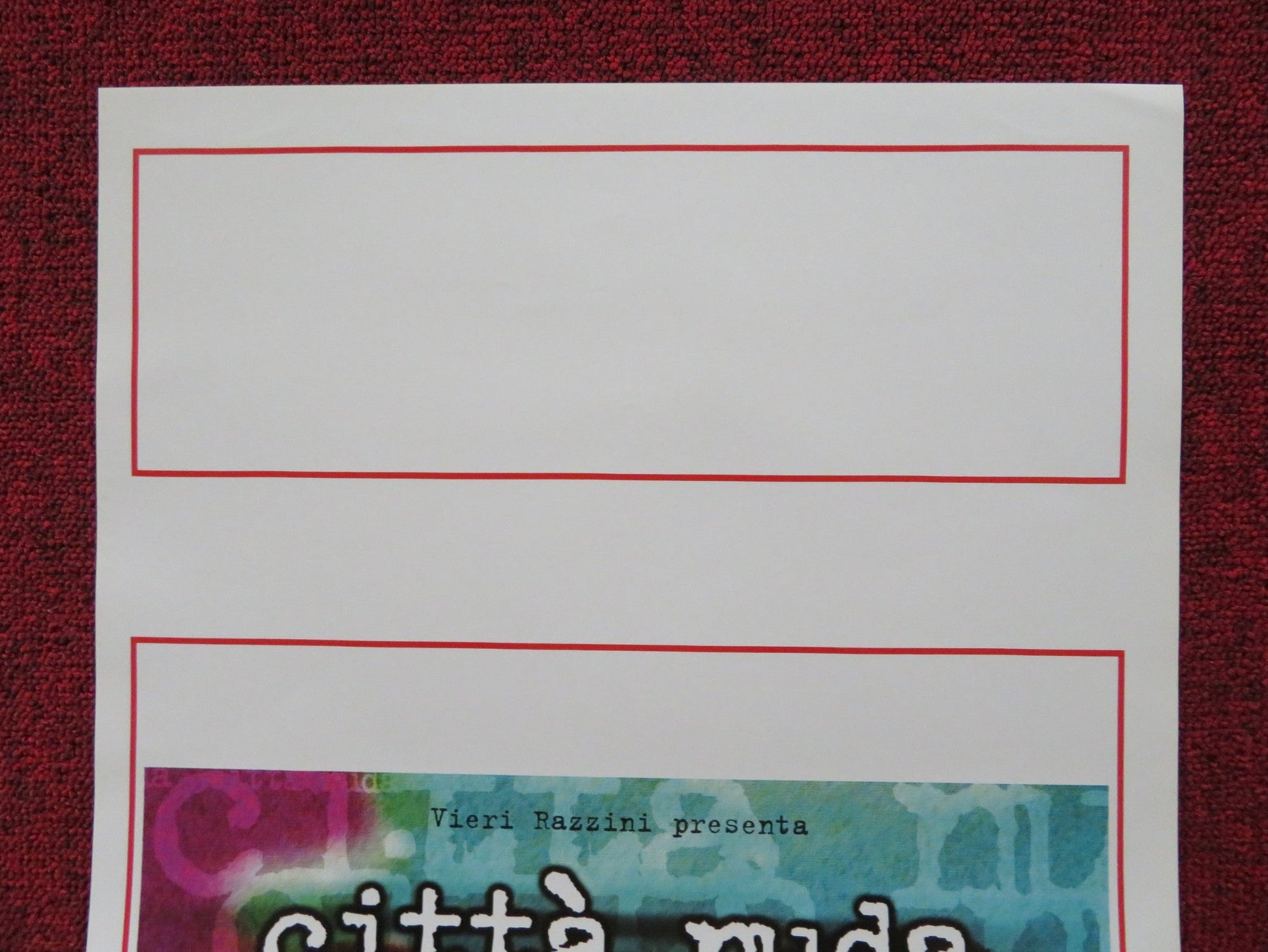 CITTA NUDA ITALIAN LOCANDINA POSTER STATHIS PAPADOPOULOS COSTAS KOTSIANIDIS 1998 Rendezvous Cinema Movie posters