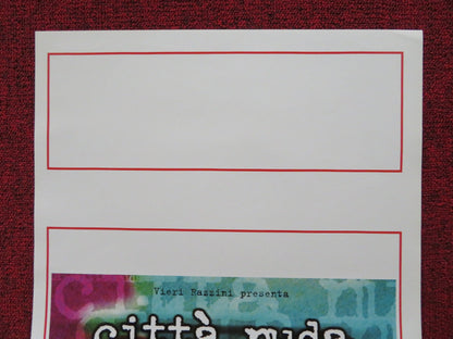 CITTA NUDA ITALIAN LOCANDINA POSTER STATHIS PAPADOPOULOS COSTAS KOTSIANIDIS 1998 Rendezvous Cinema Movie posters