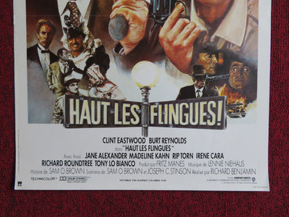 CITY HEAT FRENCH POSTER CLINT EASTWOOD BURT REYNOLDS 1984 Rendezvous Cinema Movie posters