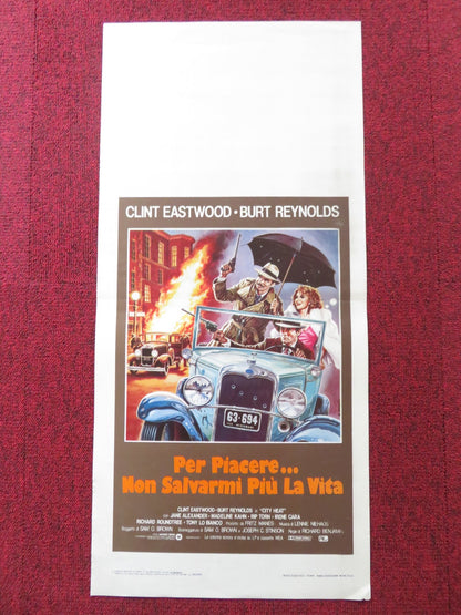 CITY HEAT ITALIAN LOCANDINA POSTER CLINT EASTWOOD BURT REYNOLDS 1984 Rendezvous Cinema Movie posters