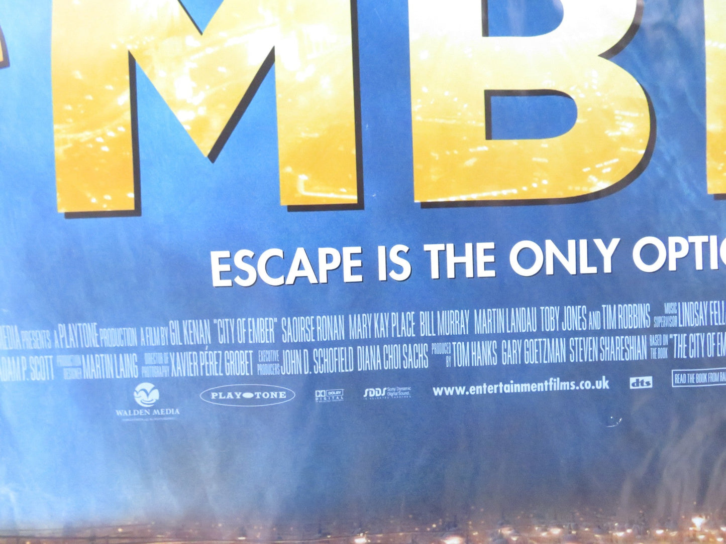 CITY OF EMBER UK QUAD (30"x 40") ROLLED POSTER SAOIRSE RONAN H. TREADAWAY 2008 Rendezvous Cinema Movie posters