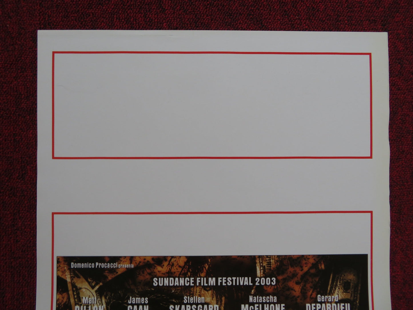 CITY OF GHOSTS ITALIAN LOCANDINA POSTER MATT DILLON JAMES CAAN 2003 Rendezvous Cinema Movie posters