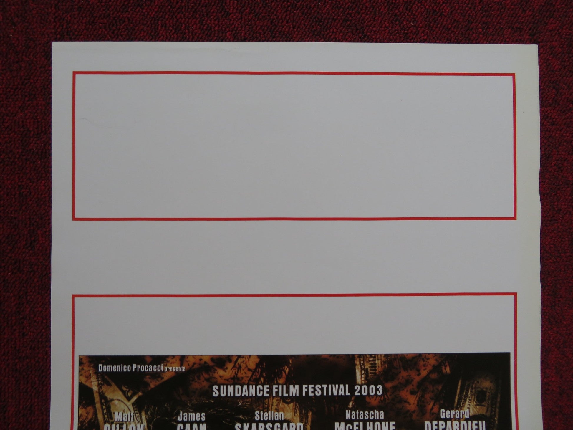 CITY OF GHOSTS ITALIAN LOCANDINA POSTER MATT DILLON JAMES CAAN 2003 Rendezvous Cinema Movie posters