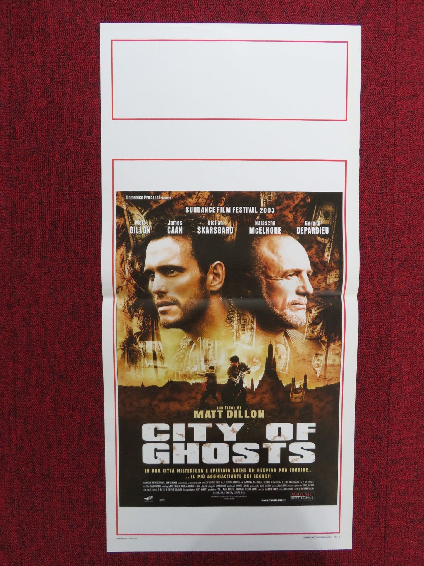 CITY OF GHOSTS ITALIAN LOCANDINA POSTER MATT DILLON JAMES CAAN 2003 Rendezvous Cinema Movie posters