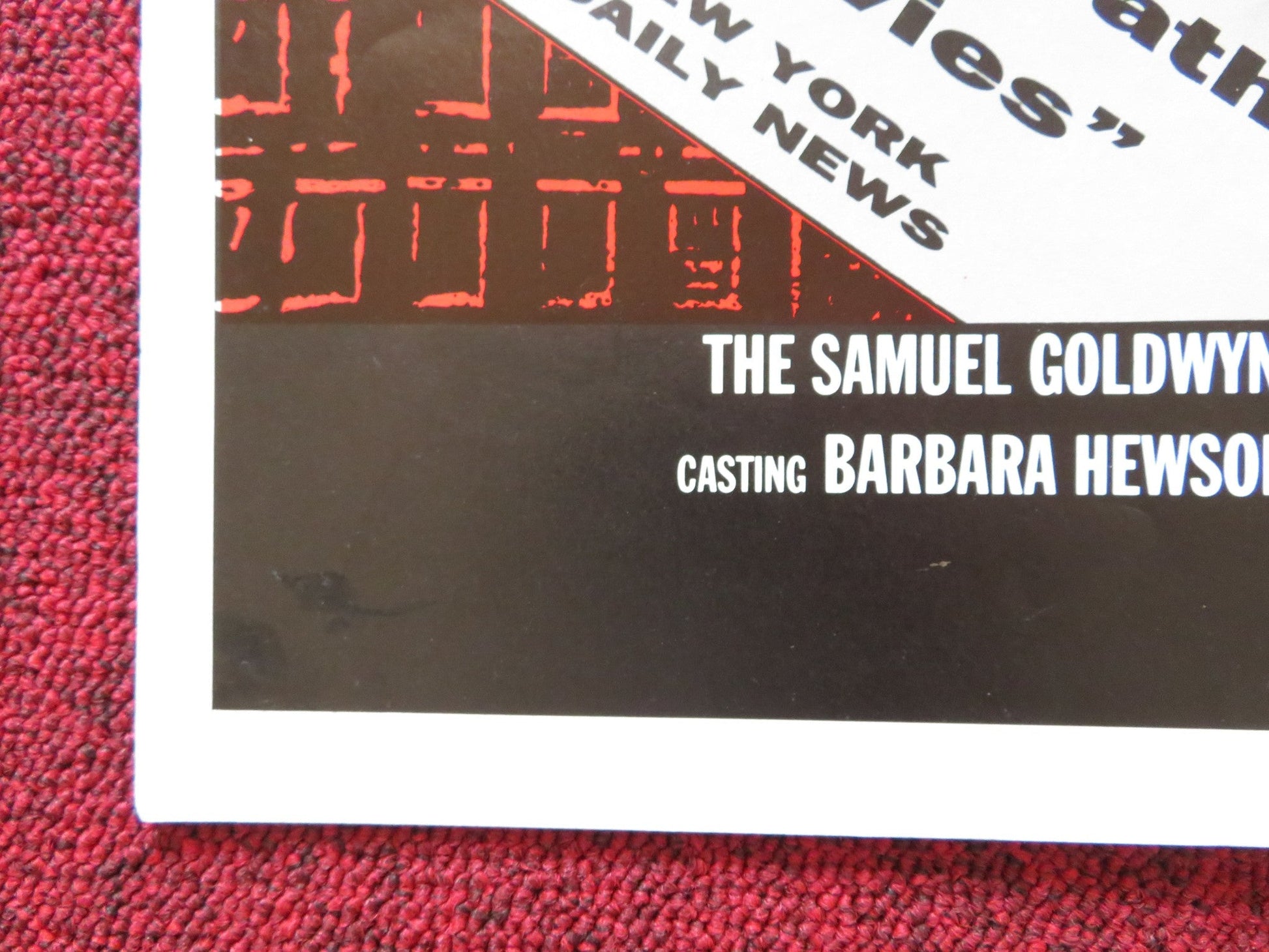 CITY OF HOPE UK QUAD POSTER FOLDED JOHN SAYLES VINCENT SPANO 1991 Rendezvous Cinema Movie posters