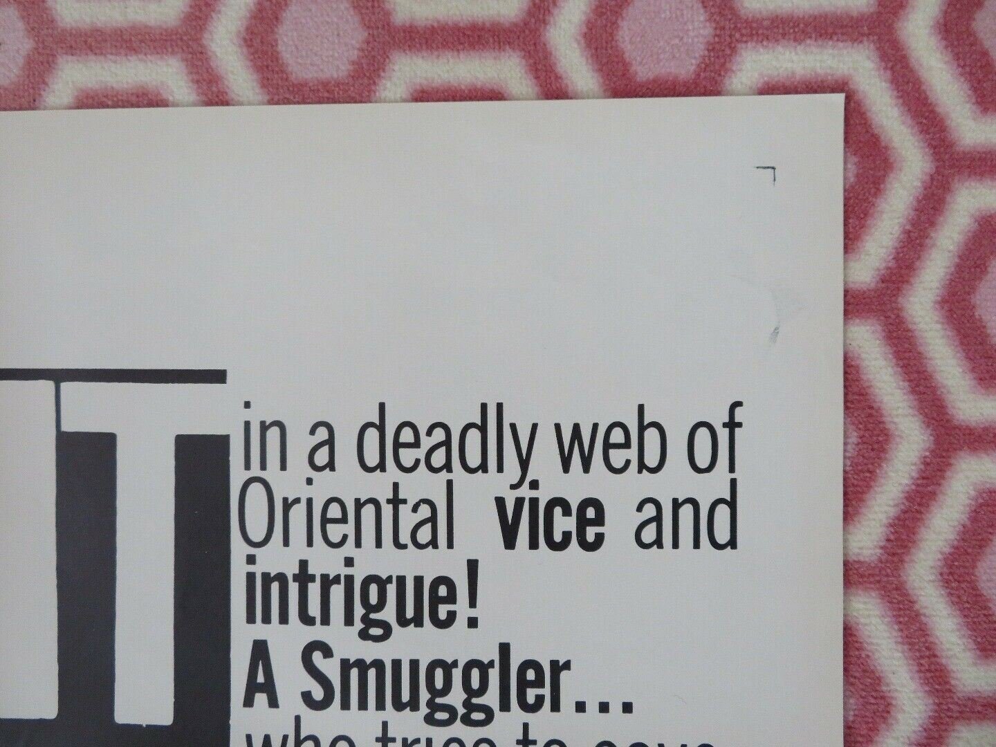 CITY OF SIN 1966 US ONE SHEET POSTER AKA SCAVENGERS VINCE EDWARDS RARE Movie posters