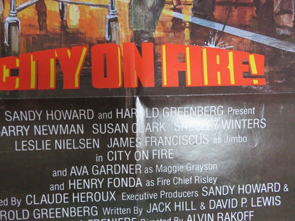 CITY ON FIRE US ONE SHEET POSTER BARRY NEWMAN SUSAN CLARK 1979 - Rendezvous Cinema