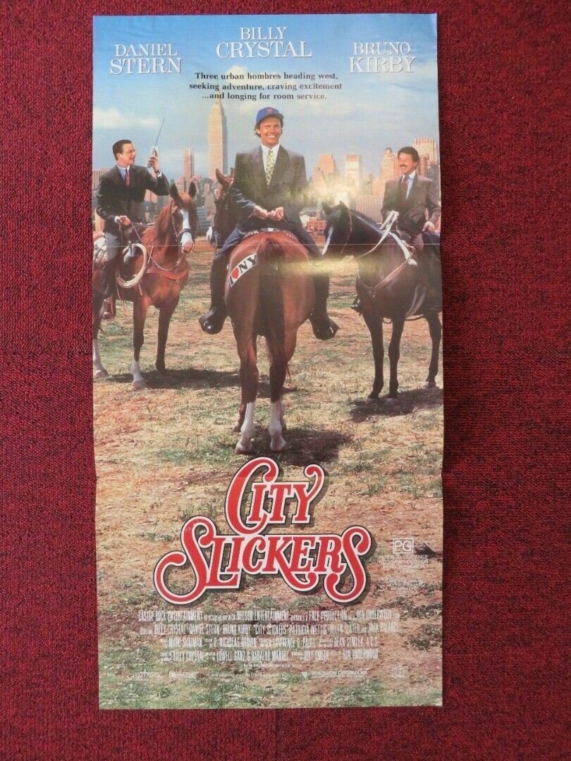 CITY SLICKERS FOLDED AUSTRALIAN DAYBILL POSTER Billy Crystal Daniel Stern 1991 Movie posters