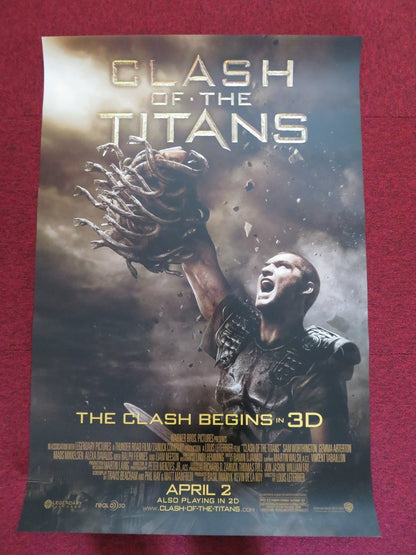 CLASH OF THE TITANS US ONE SHEET ROLLED POSTER SAM WORTHINGTON LIAM NEESON 2010 Rendezvous Cinema Movie posters