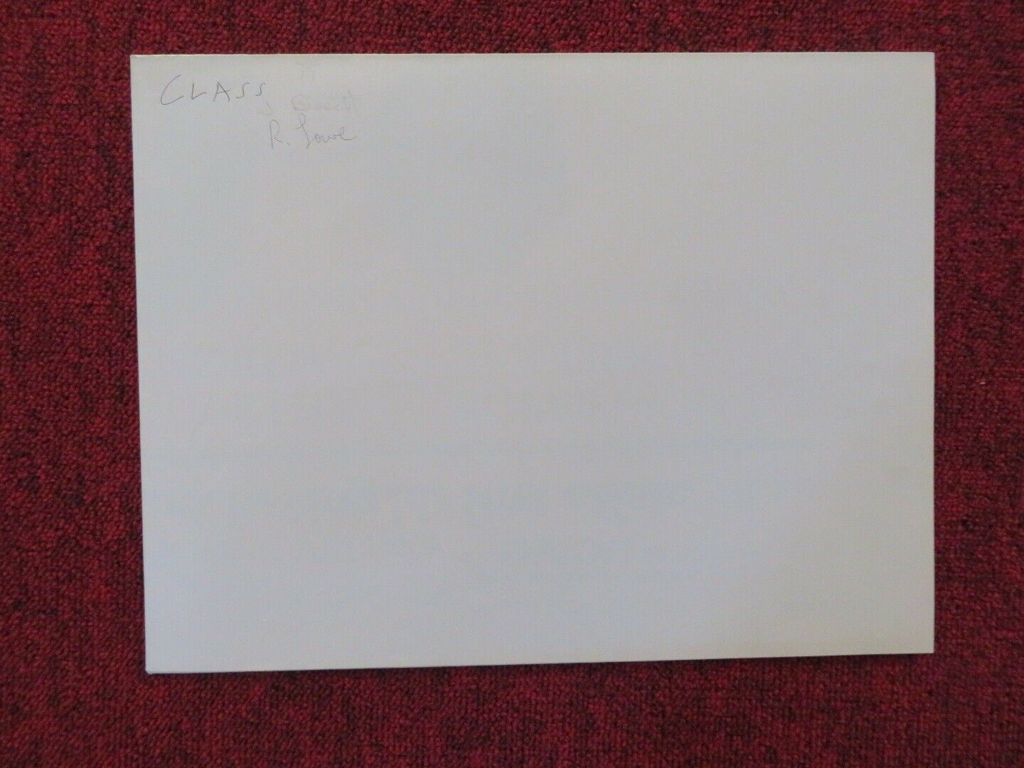 CLASS FOLDED US ONE SHEET POSTER ANDREW MCCARTHY ROB LOWE 1983 Movie posters