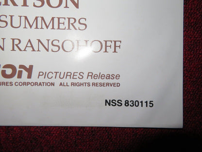 CLASS FOLDED US ONE SHEET POSTER ROB LOWE ANDREW MCARTHY 1983 Movie posters