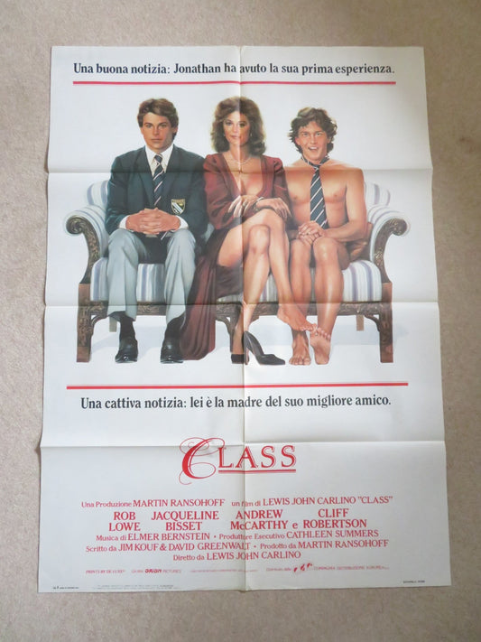 CLASS ITALIAN 2 FOGLIO POSTER ROB LOWE ANDREW MCCARTHY 1983 Rendezvous Cinema Movie posters