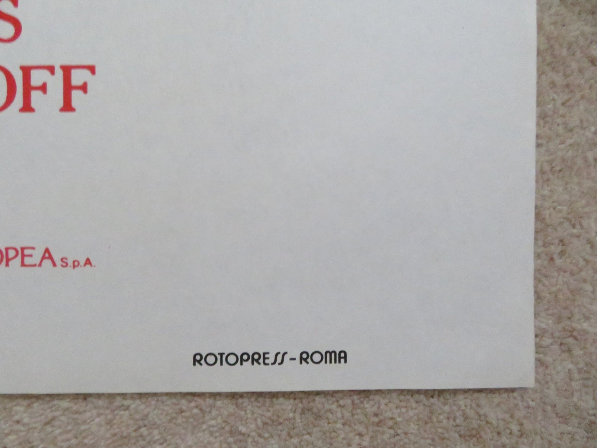 CLASS ITALIAN 2 FOGLIO POSTER ROB LOWE ANDREW MCCARTHY 1983 Rendezvous Cinema Movie posters