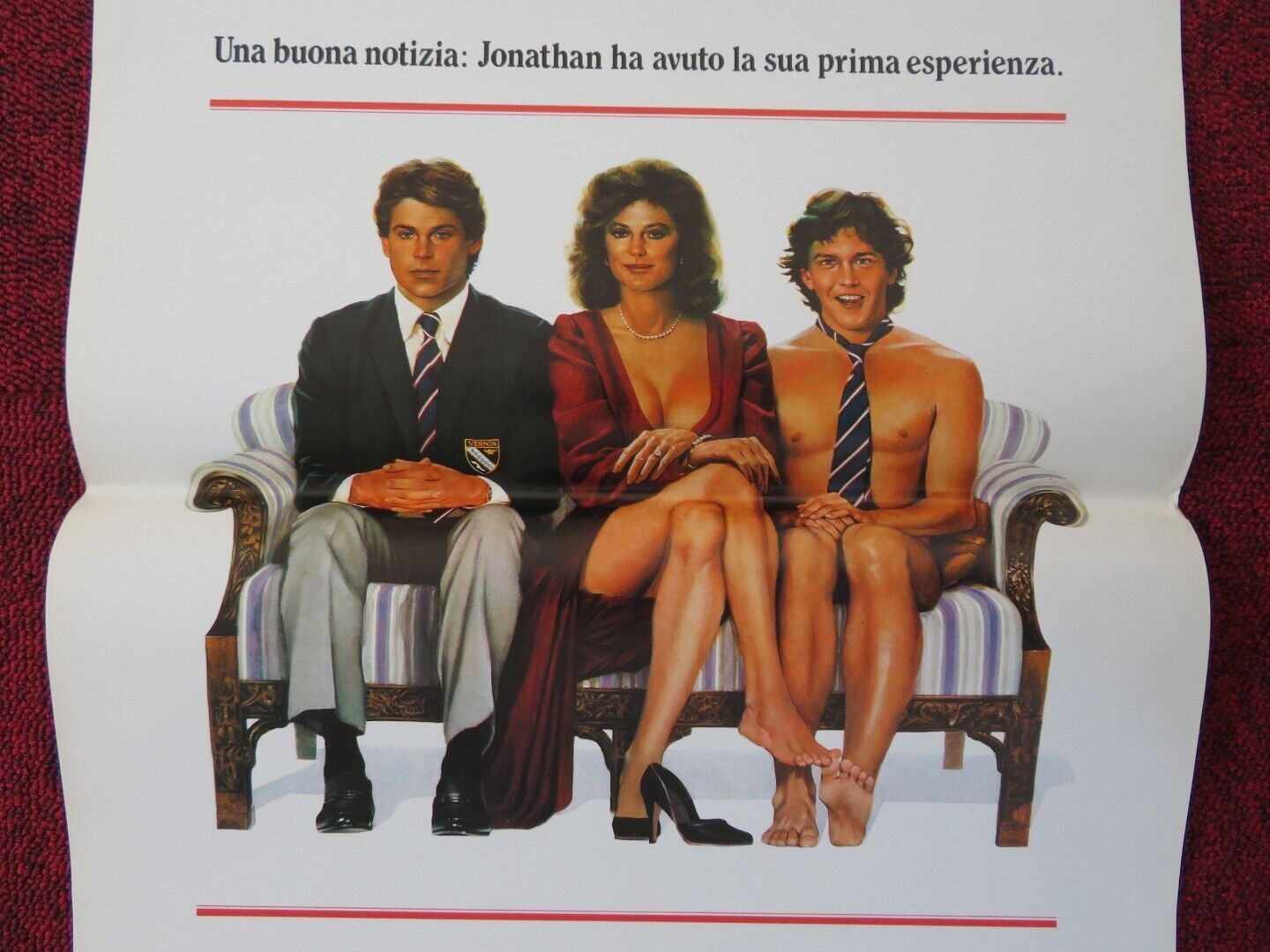 CLASS ITALIAN LOCANDINA (27.5"x13") POSTER ROB LOWE JACQUELINE BISSET 1983 - Rendezvous Cinema