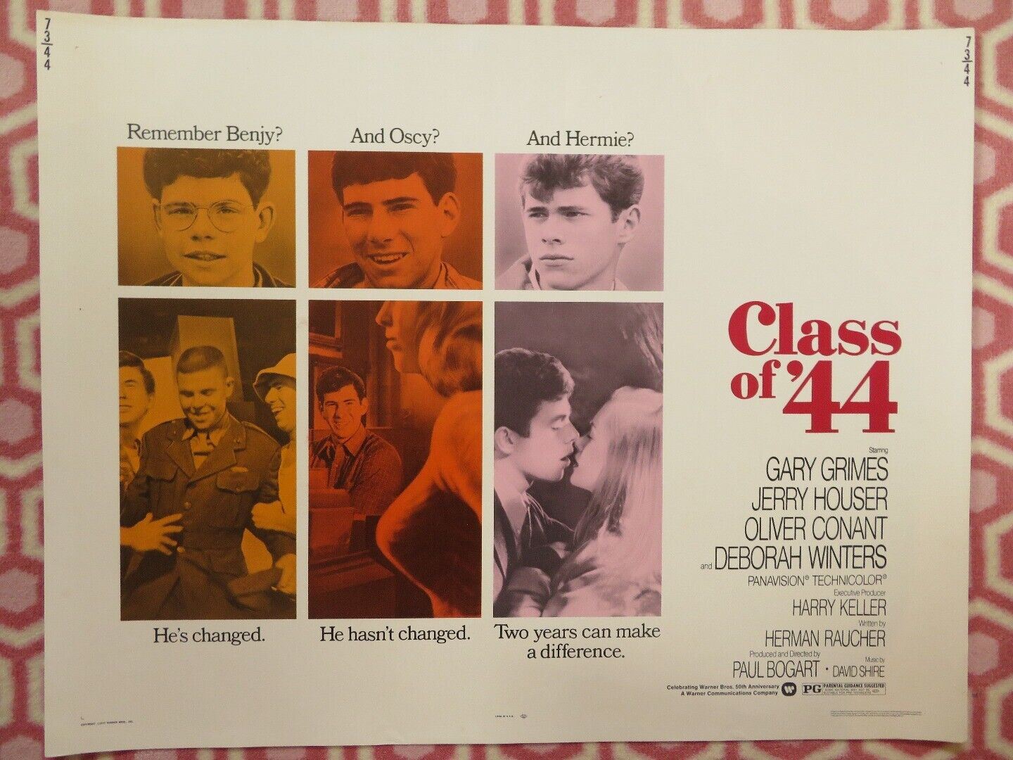 CLASS OF '44 US HALF SHEET POSTER GARY GRIMES JERRY HOUSER 1973 Movie posters