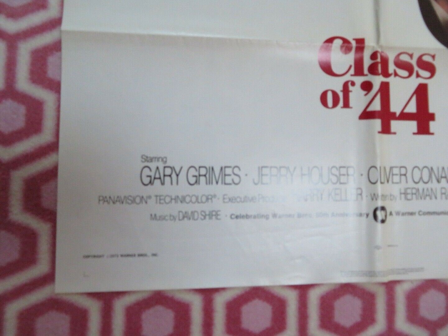 CLASS OF 44 US ONE SHEET POSTER GARY GRIMES JERRY HOUSER 1973 Movie posters