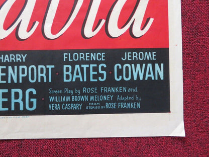 CLAUDIA AND DAVID FOLDED US ONE SHEET POSTER DOROTHY MCGUIRE ROBERT YOUNG 1946 Movie posters