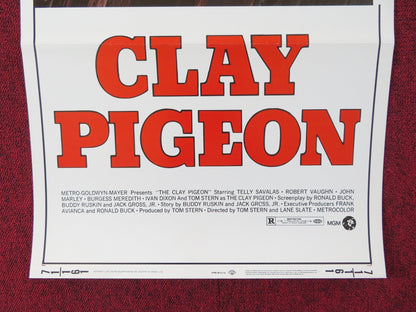 CLAY PIGEON US INSERT (14"x 36") POSTER TELLY SAVALAS ROBERT VAUGHN 1971 Rendezvous Cinema Movie posters