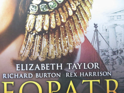 CLEOPATRA UK QUAD (30"x 40") ROLLED POSTER ELIZABETH TAYLOR RICHARD BURTON R2013 Rendezvous Cinema Movie posters