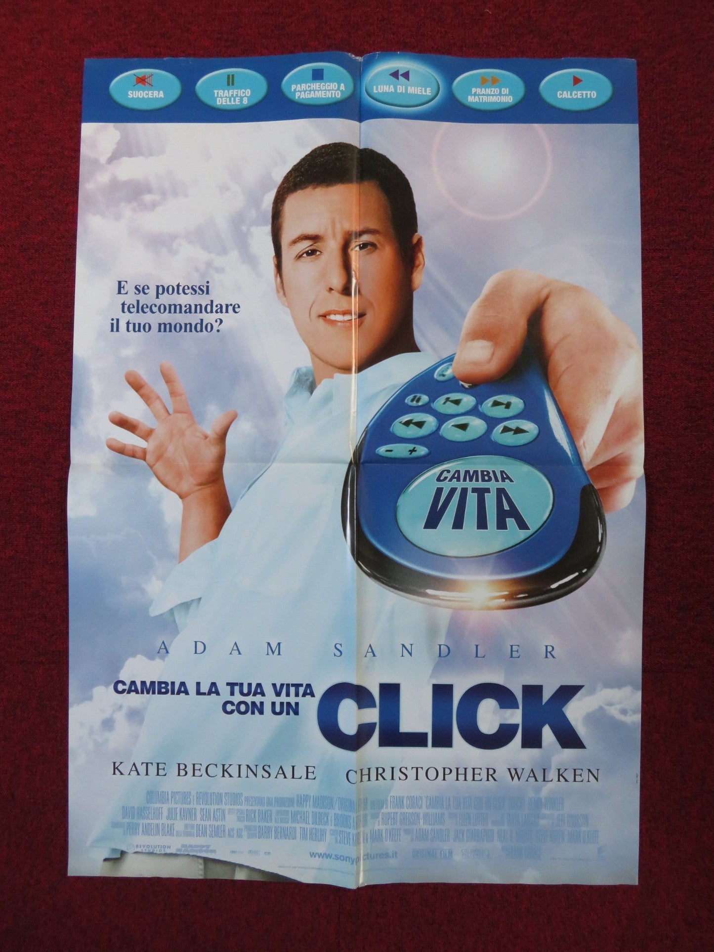 CLICK ITALIAN FOGLIO POSTER ADAM SANDLER KATE BECKINSALE 2006 Rendezvous Cinema Movie posters