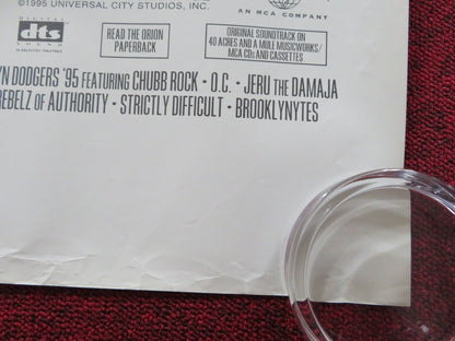 CLOCKERS UK QUAD (30"x 40") ROLLED POSTER SPIKE LEE HARVEY KEITEL 1995 Rendezvous Cinema Movie posters