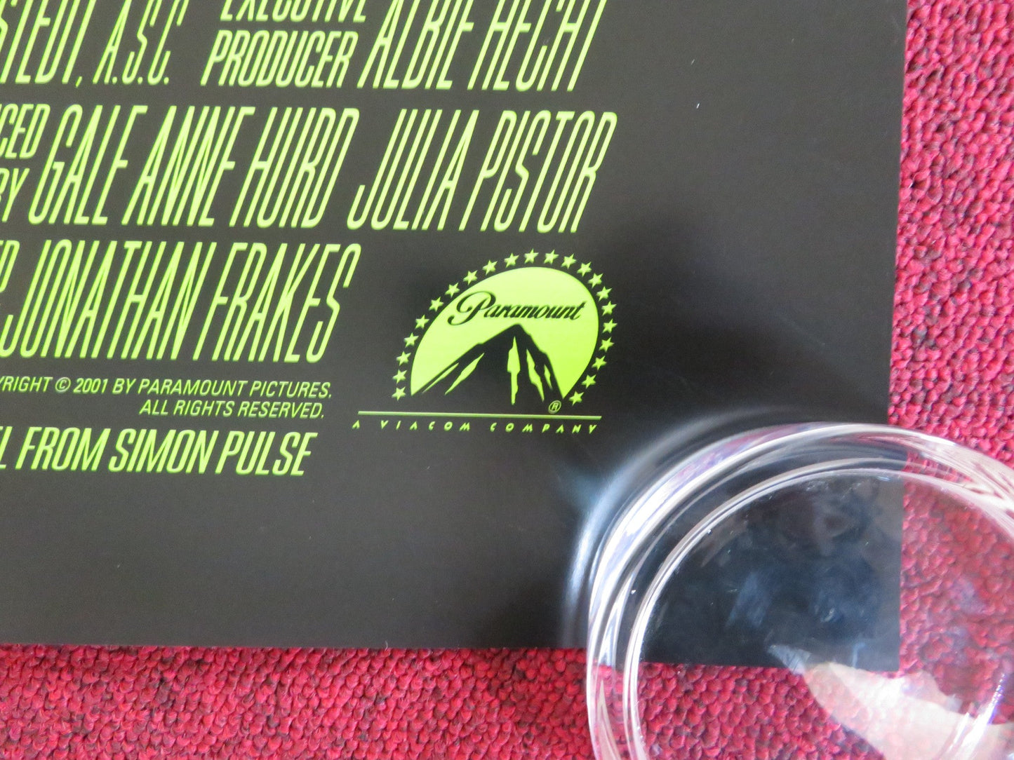 CLOCKSTOPPERS US ONE SHEET ROLLED POSTER JESSE BRADFORD FRENCH STEWART 2002 Rendezvous Cinema Movie posters