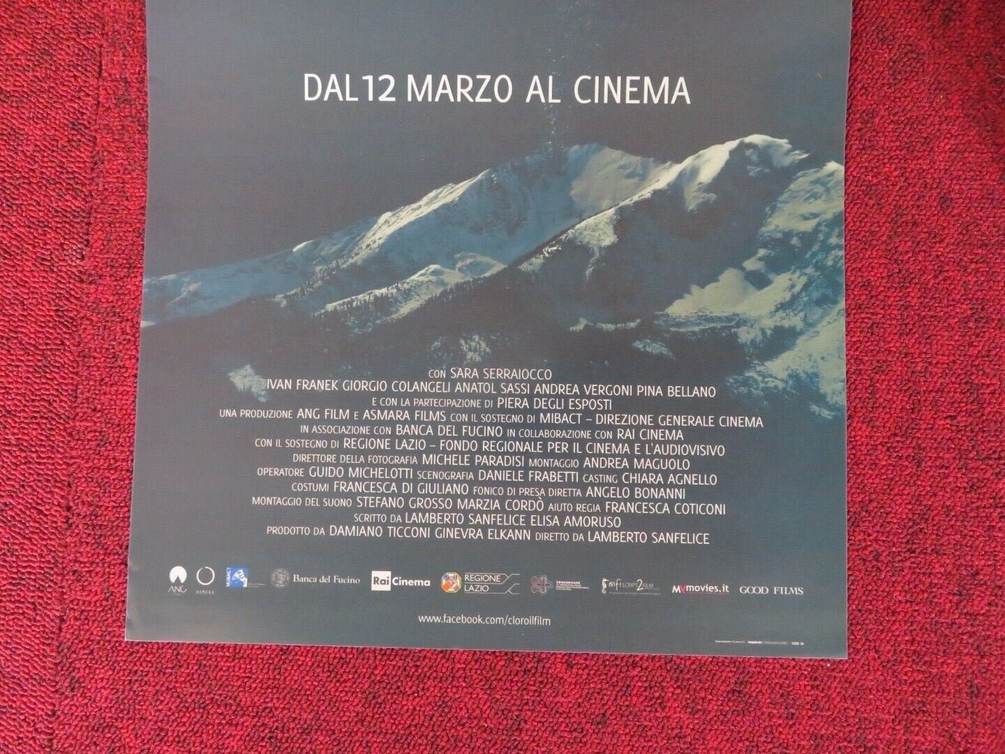 CLORO / chlorine ITALIAN LOCANDINA (26.5"x12.5") POSTER SARA SERRAIOCCO 2015 - Rendezvous Cinema